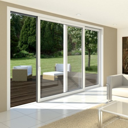 vetrata in PVC scorrevole
